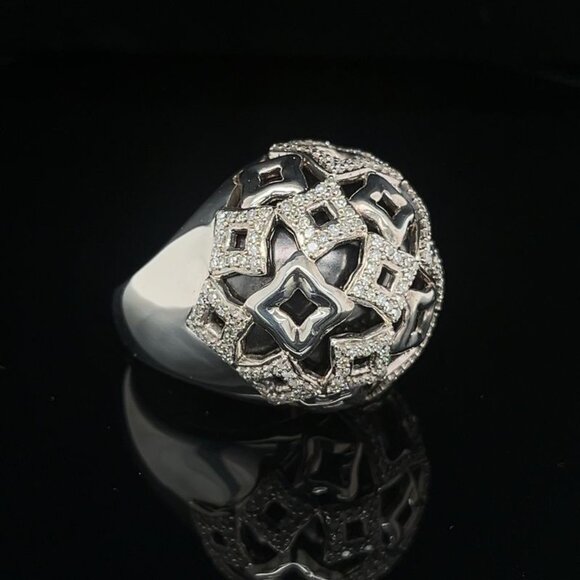 David Yurman Quatrefoil Diamond Ring - Picture 1 of 6